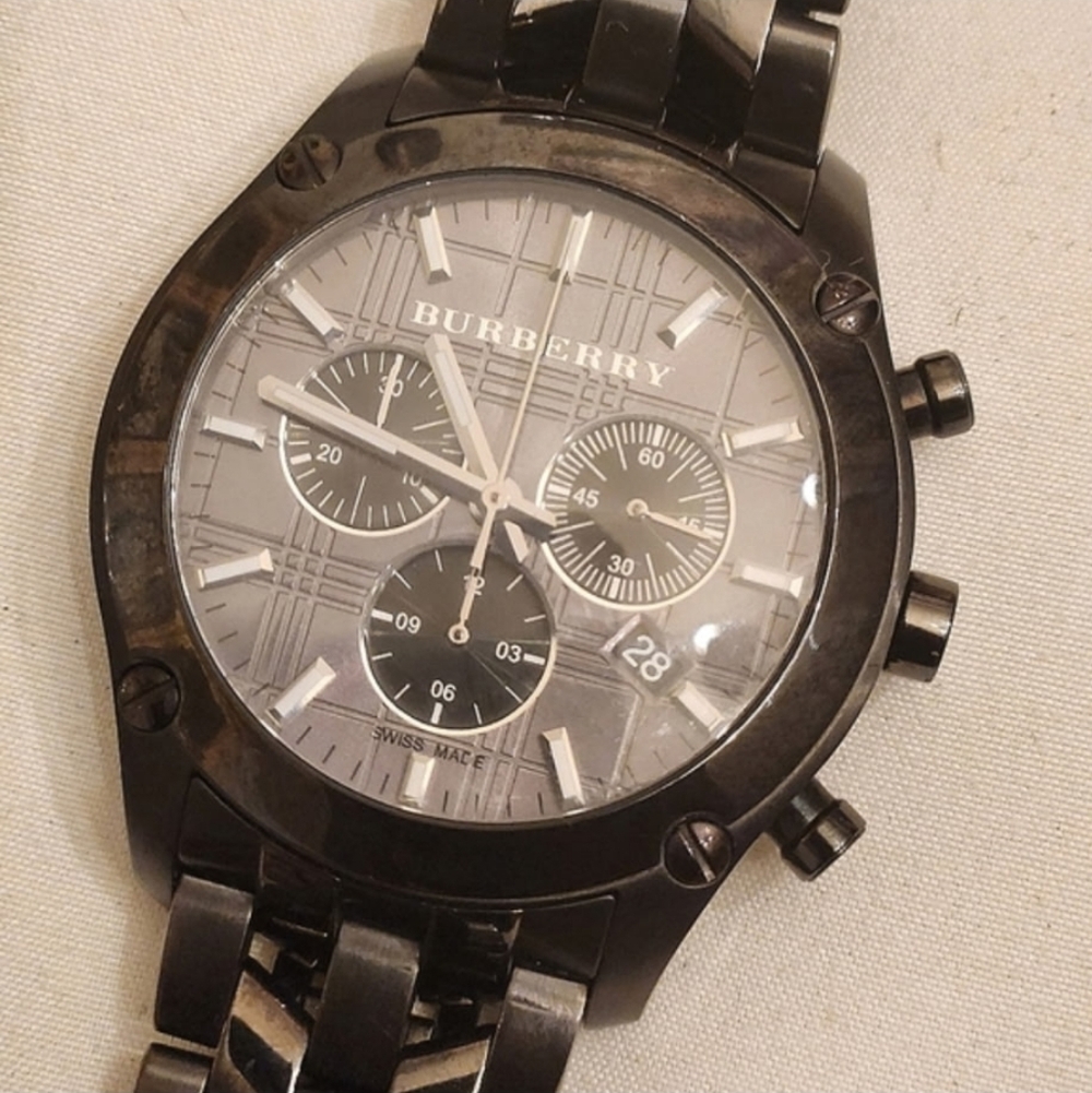 Burberry Black Chronograph Watch